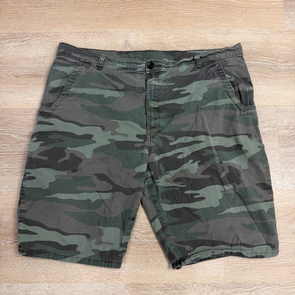 Dickies Mens Camo Ripstop Shorts Green Grey Camouflage Size 38 GR622DLC